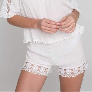 Ardene White Crochet Shorts